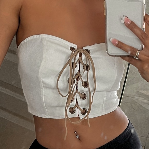 Corset lace crop top - Picture 1 of 3